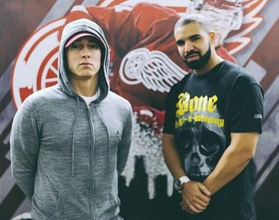 Eminem & Drake on stage