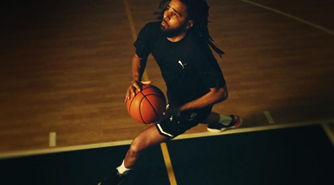 J. Cole Playing Basketball